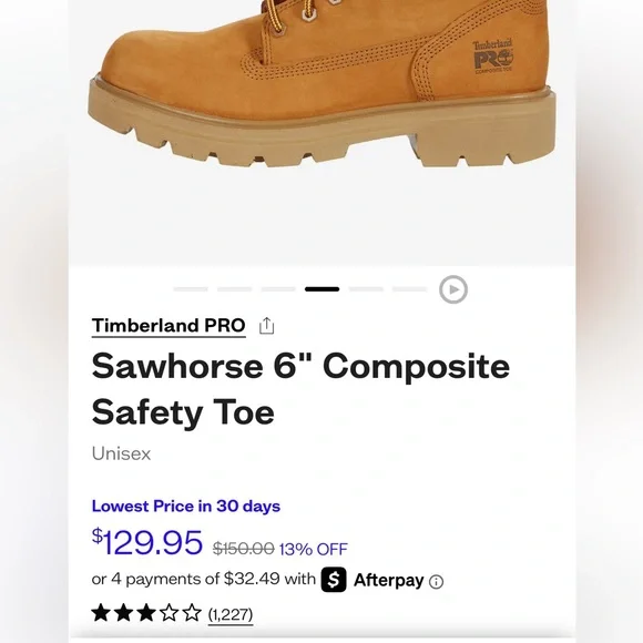 Timberland PRO Men's Tan Work Boots - Picture 7 of 7